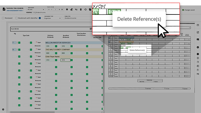 Select Delete Reference(s)