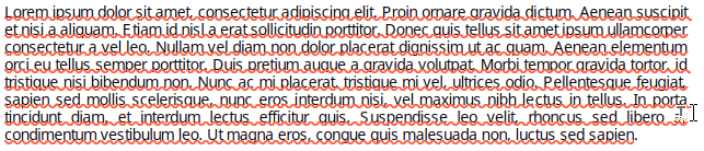 Screenshot of wavy underline text.