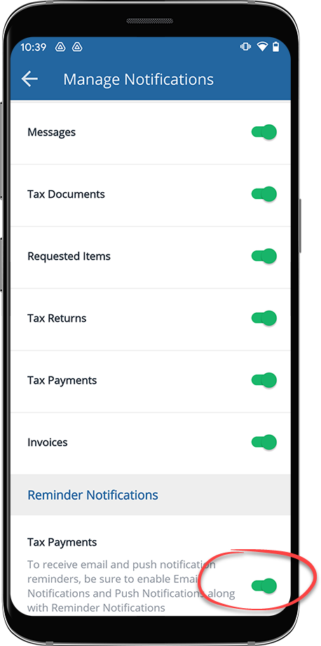 Activate Reminder Notification category