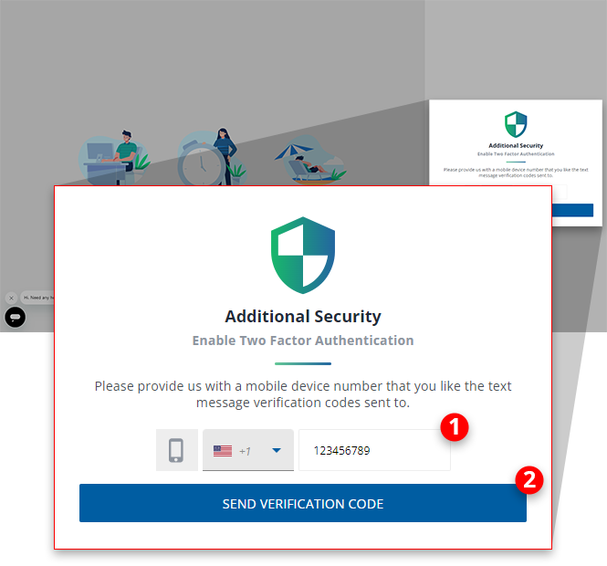 Additional Security screen