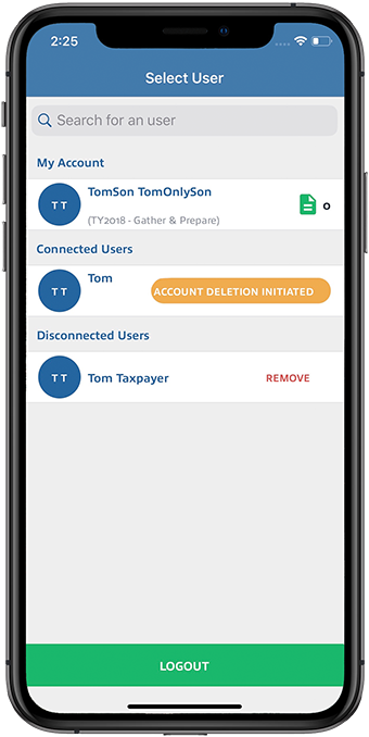 Notification that an Admin account deletion was initiated