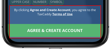 Select AGREE AND CREATE ACCOUNT