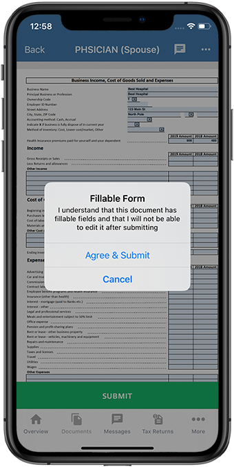 Select AGREE & SUBMIT