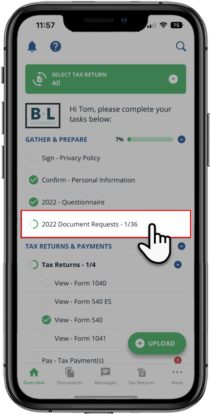Select Document Requests