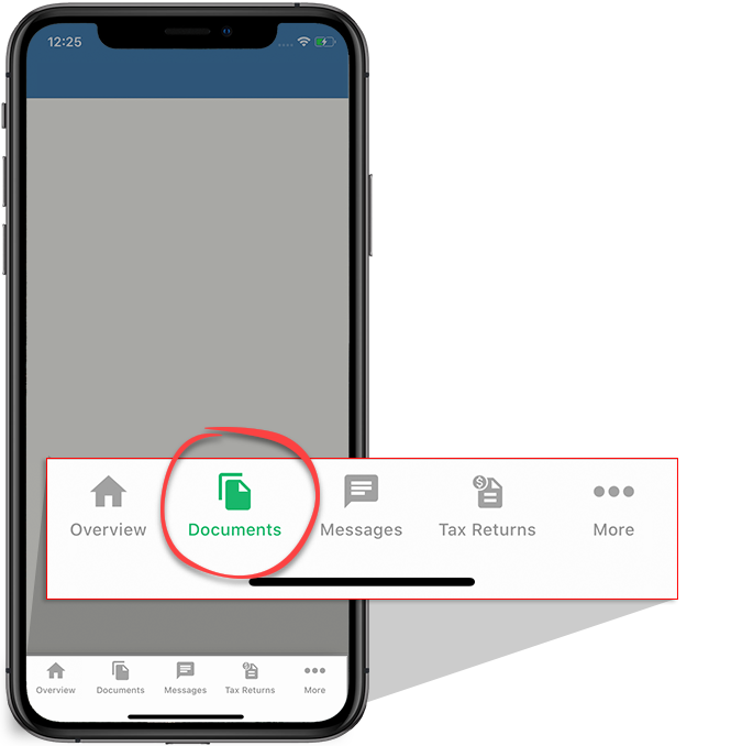 Select Documents from the navigation bar
