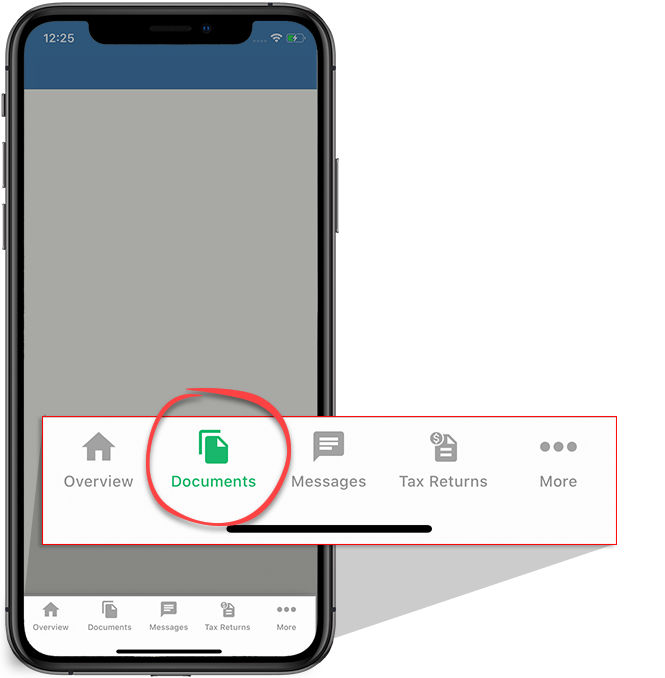 Select Documents from the navigation bar