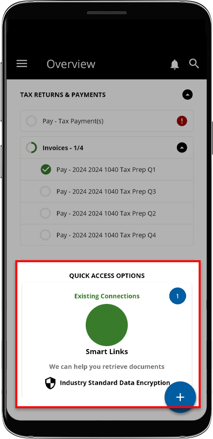 Select Smart Links from the Overview screen