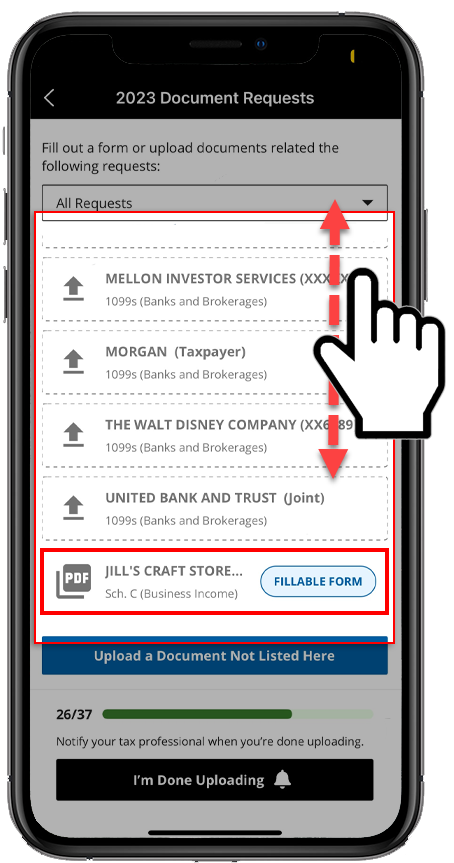Select a fillable field