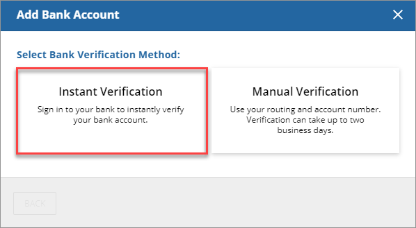 Select Instant Verification