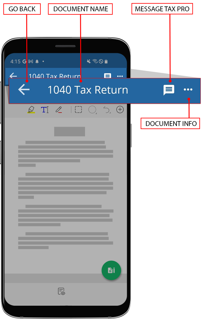 Labeled Document Viewer header