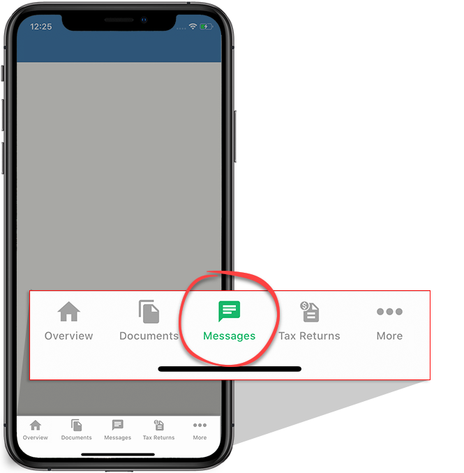 Select Messages on iOS