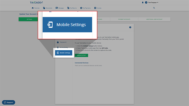 Select Mobile Settings