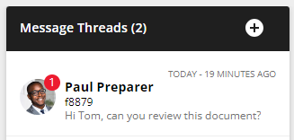 New message in thread