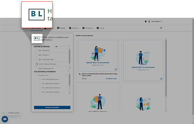 Logo on the Overview screen