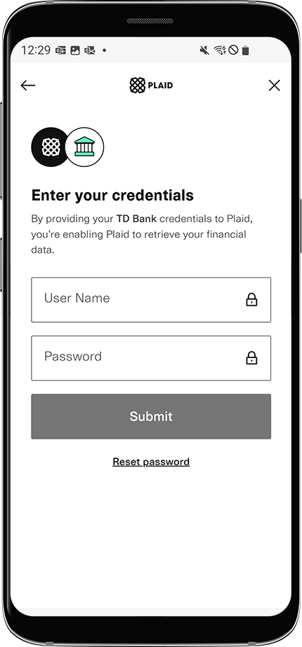 Enter your login credentials then select Submit