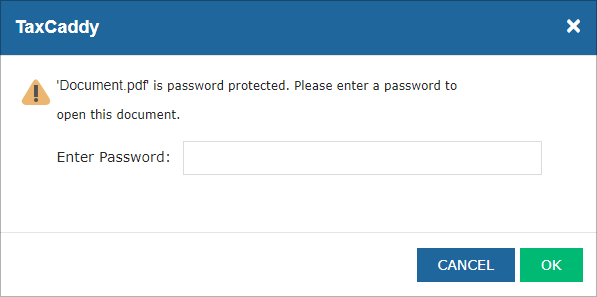 Enter the password in the provided field