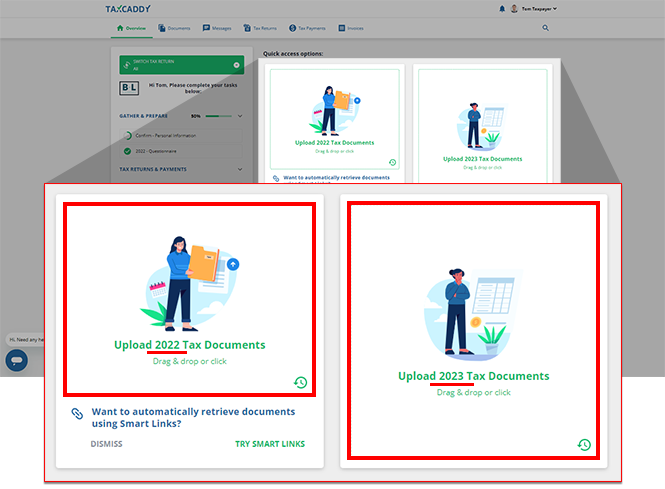 Select the Documents quick access tile