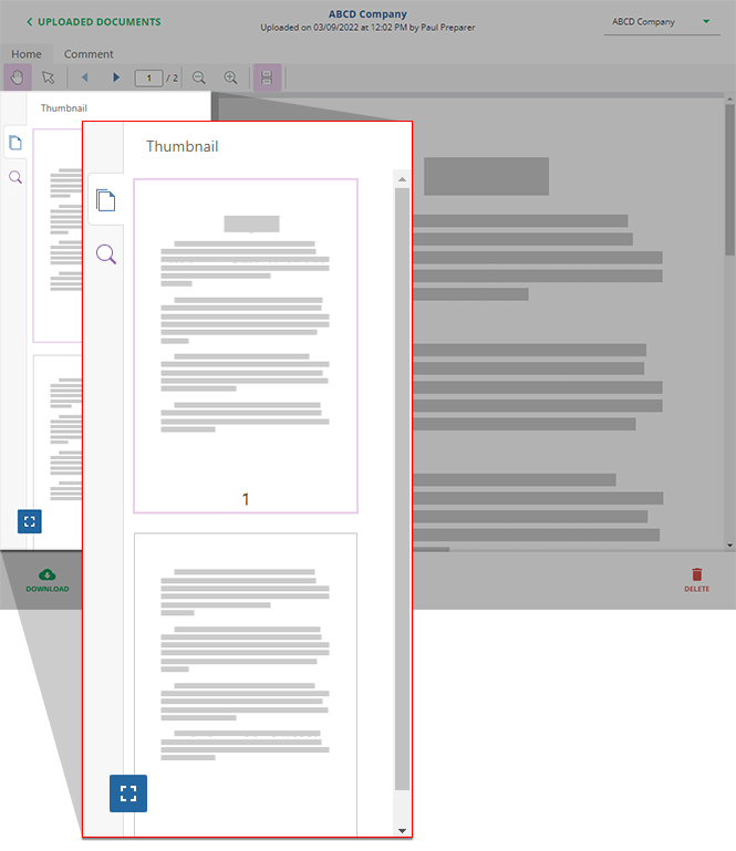 Browse through the thumbnails