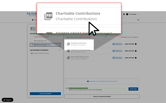 Select a pending request