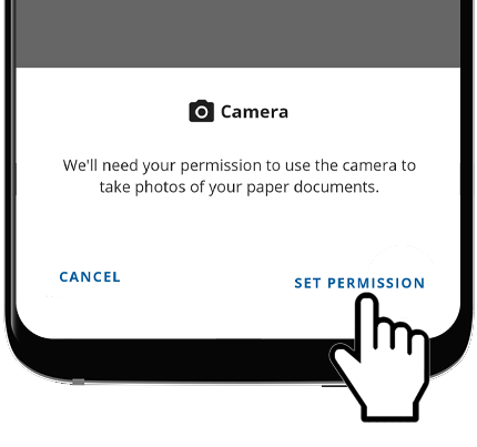 When prompted, select SET PERMISSION