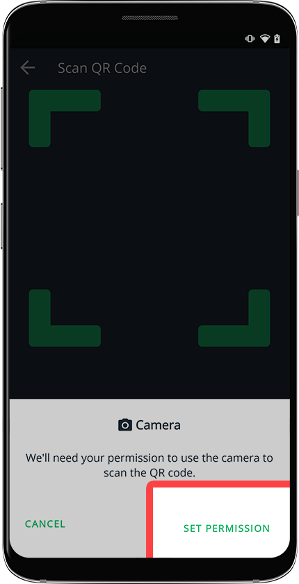 Select SET PERMISSION