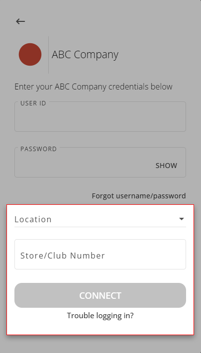 Enter further credentials if requested