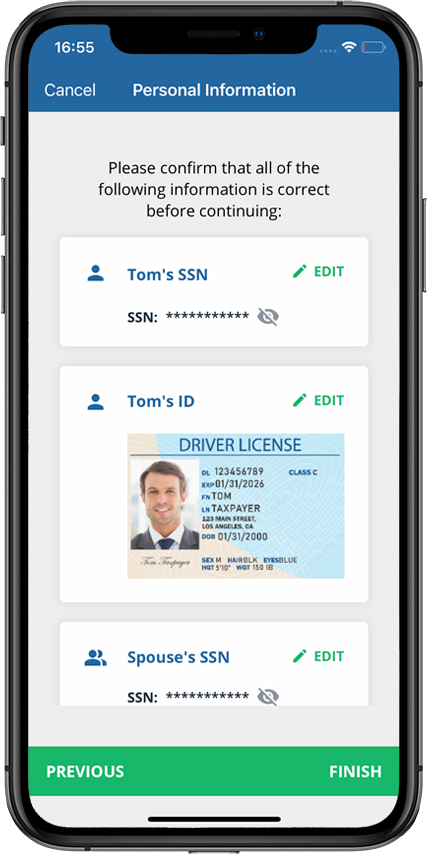 Review the information in the Summary screen