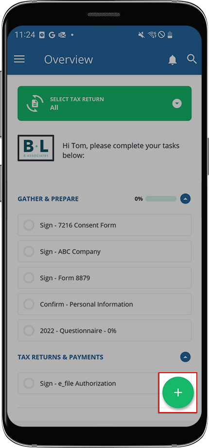 Select the Upload icon