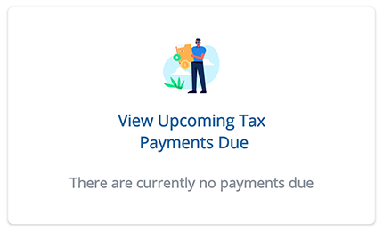Tax Payment Quick Access option