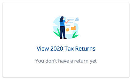 Tax Returns Quick Access option