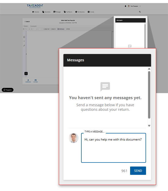 Enter your Invoice message