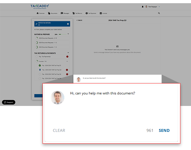 Enter your Invoice message