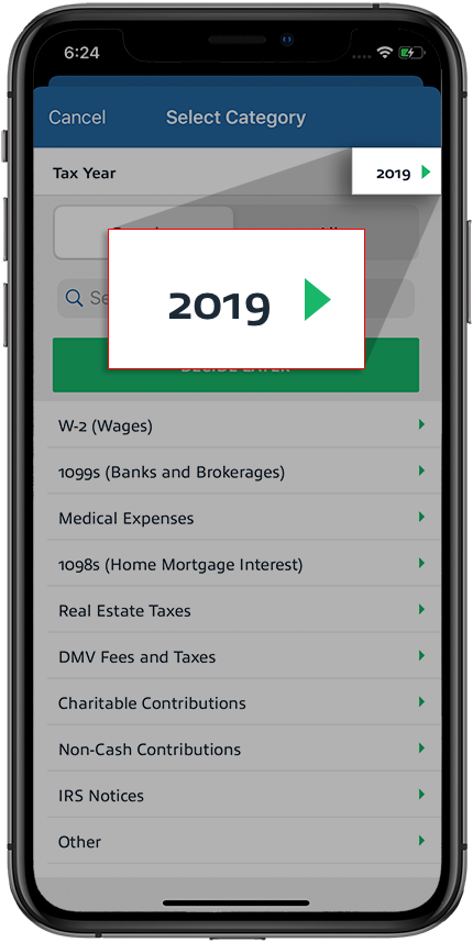 Select a Tax Year