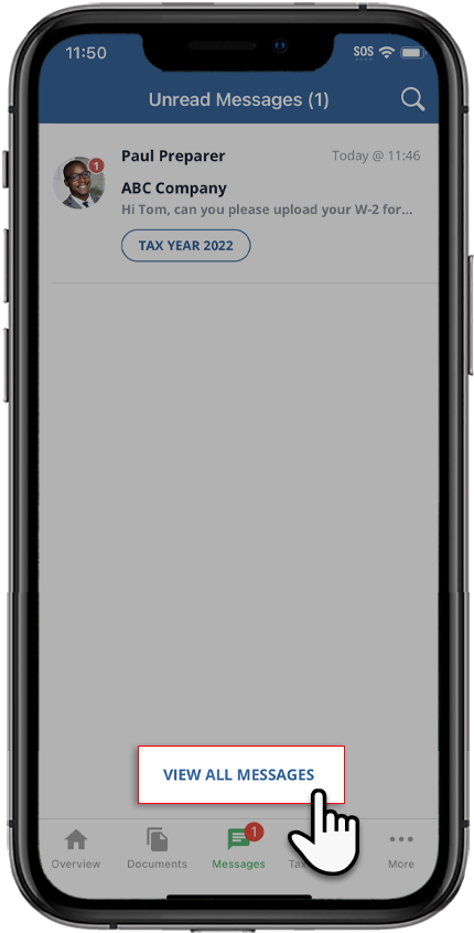 Select VIEW ALL MESSAGES