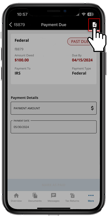 Select the Voucher icon