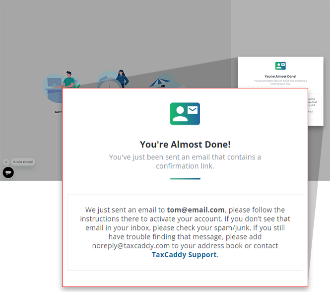 You're Almost Done screen