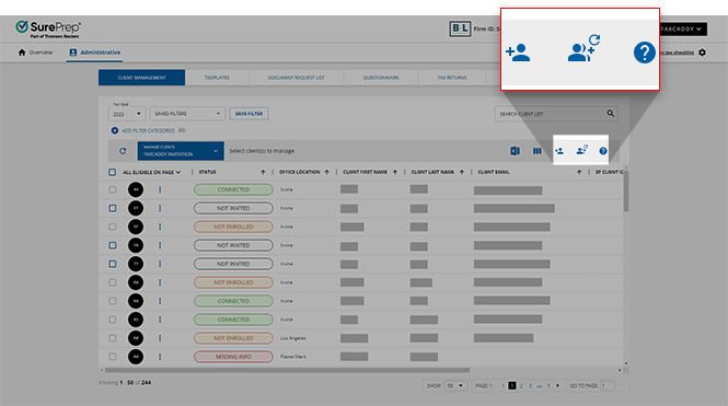 Import icon updated once the import has begun.