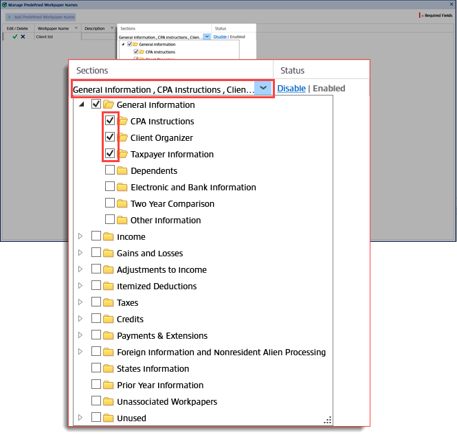 Select the checkbox for each folder.