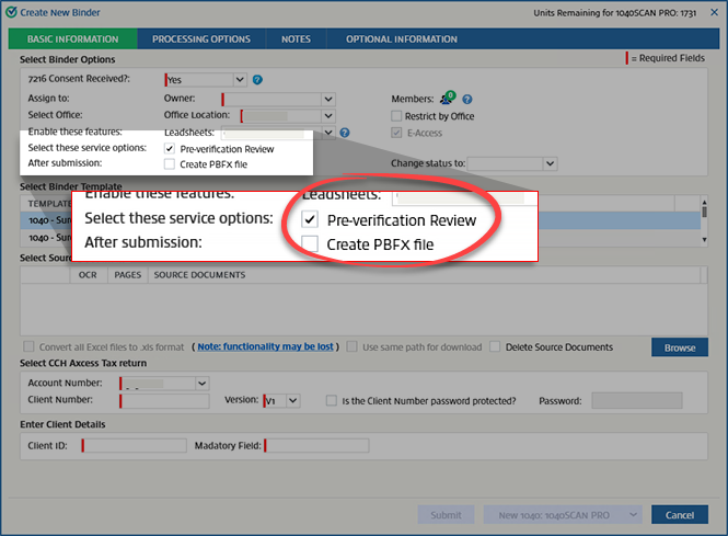 Select the Pre-verification Review checkbox.