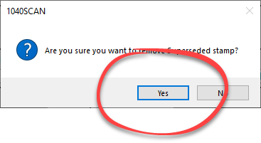 Confirm document restoration.