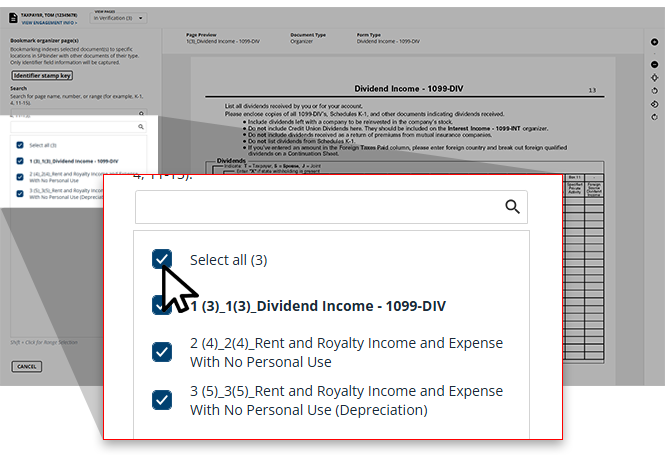 Select the Select all checkbox if necessary