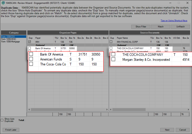 Selected documents now deselected.