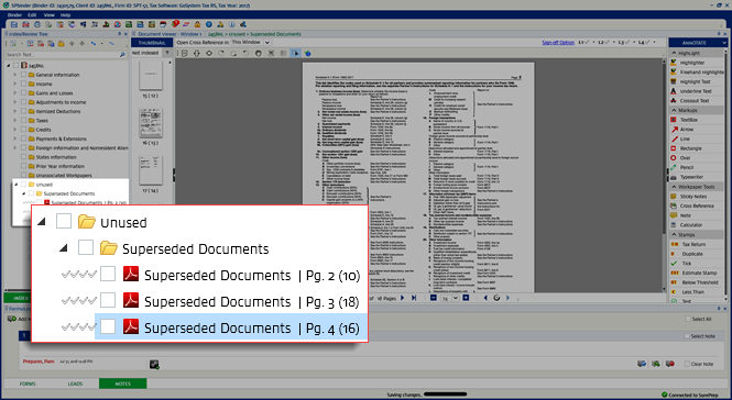 Superseded Documents folder.