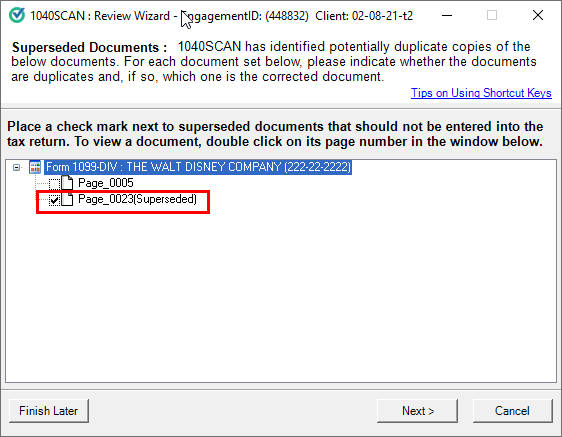 Select the document.
