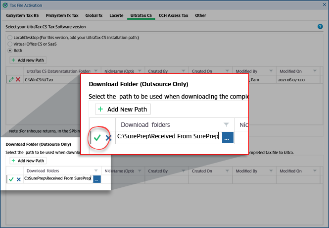 Select the Save icon