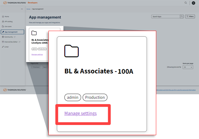 Select Manage settings