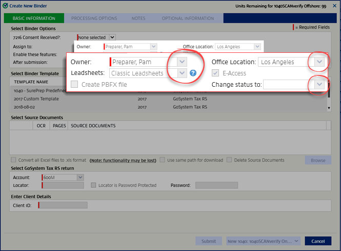 Unable to select fields.