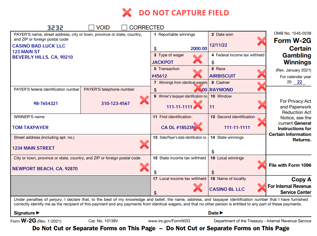 Specified fields not captured in 1040SCAN.