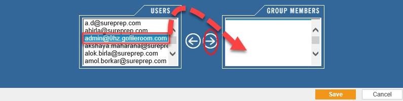 Sort the USERS and GROUPS