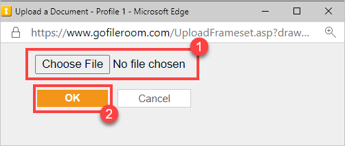 Select a file, then OK